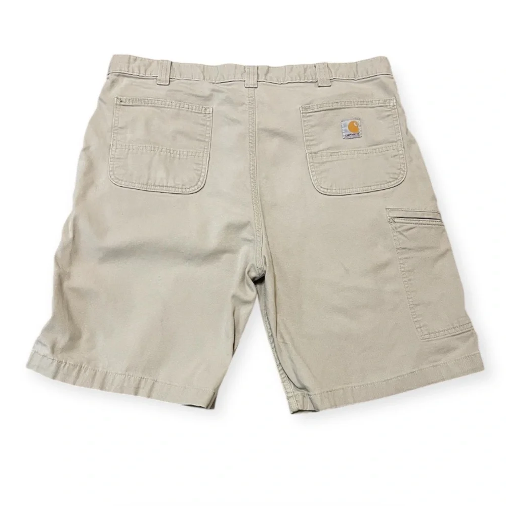 2 Pairs Carhartt Men's Rugged Flex Relaxed Fit Canvas Work Shorts Size 40